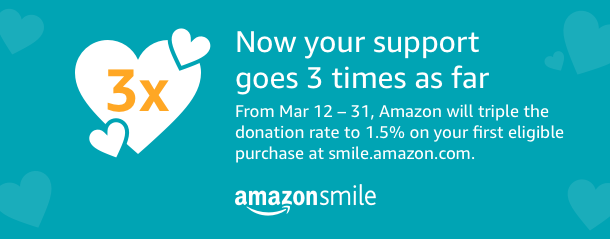 Amazon Smile: 3x your impact!