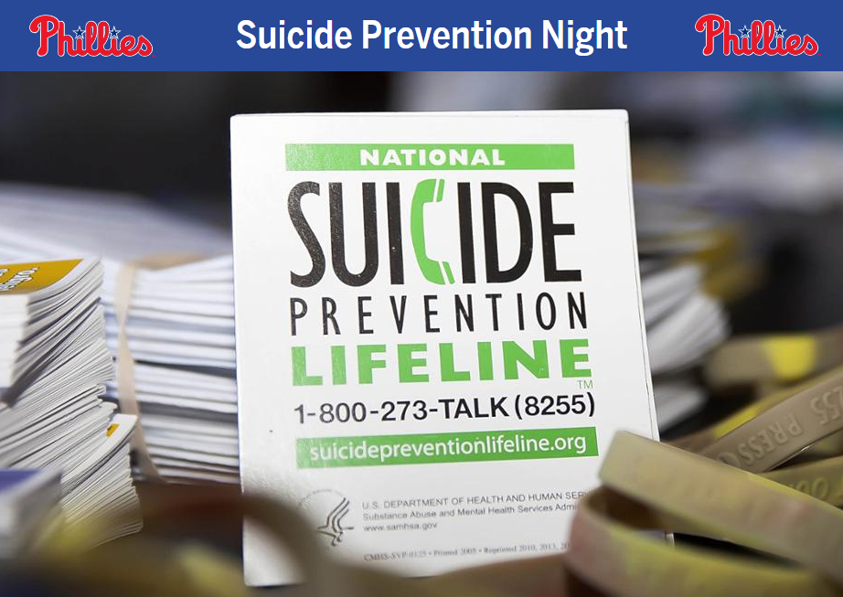 Phillies Suicide Prevention Night